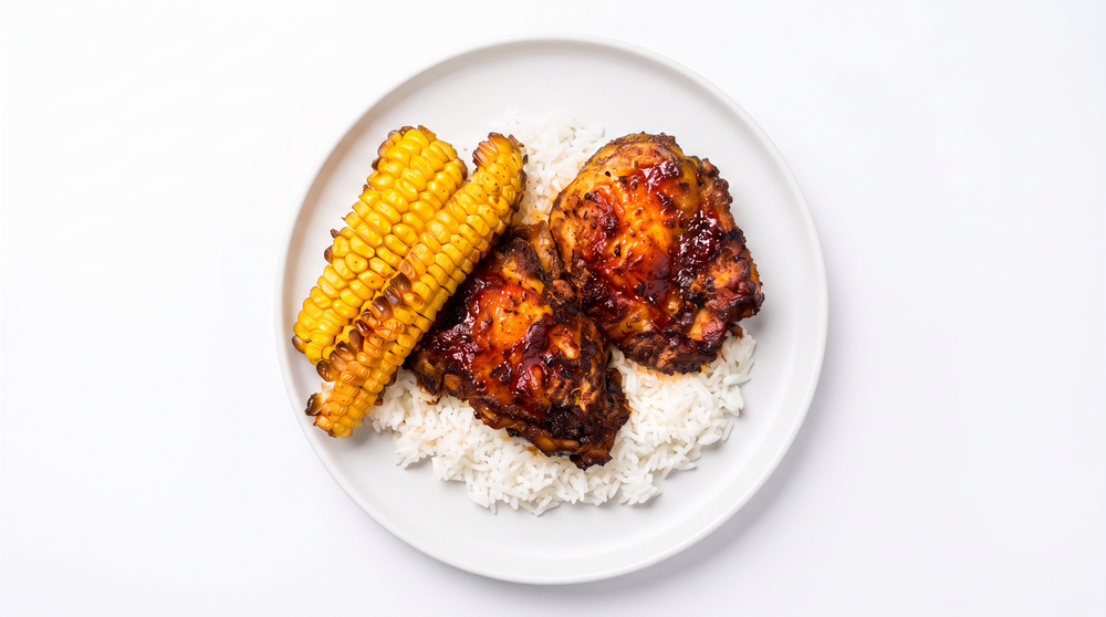 Sticky BBQ Chicken Rice